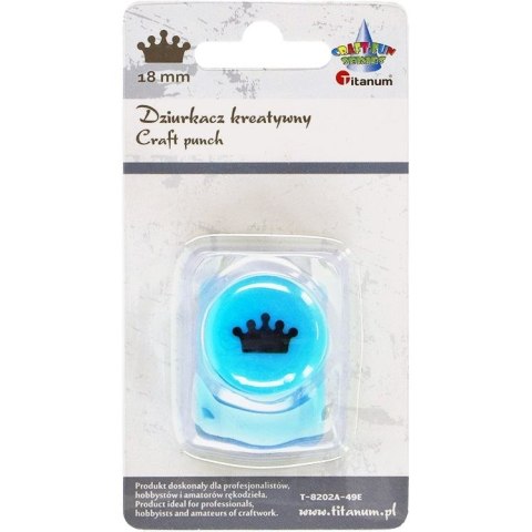 Dziurkacz ozdobny Titanum Craft-Fun Series 18mm korona (T-8202A-49E) Dziurkacz ozdobny Titanum Craft-Fun Series 18mm korona (T-8202A-49E)