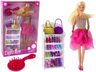 Lalka Lean Lucy Sukienka Różowa Brokatowa Zestaw Buty [mm:] 290 (14776)