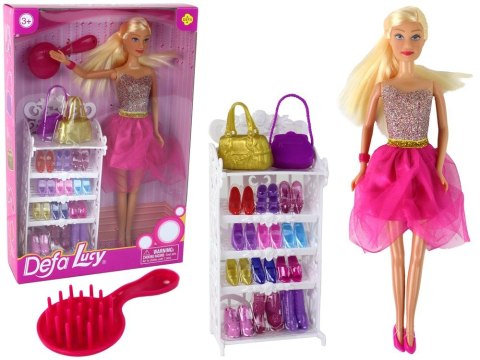 Lalka Lean Lucy Sukienka Różowa Brokatowa Zestaw Buty [mm:] 290 (14776)
