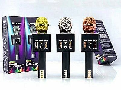 Mikrofon zabawkowy Adar z głośnikiem Bluetooth i wejściem USB, wielofunkcyjny, zmiana głosu (556751)