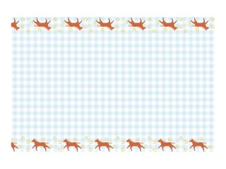 Obrus Partydeco Kratka z końmi papier [mm:] 1800x1200 (OBP3)