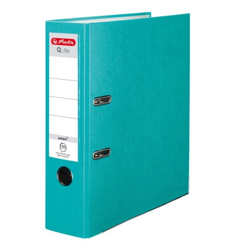 Segregator dźwigniowy Herlitz Q. file Standard A4 80mm turkusowy (0011178928) Segregator dźwigniowy Herlitz Q. file Standard A4 80mm turkusowy (0011178928)