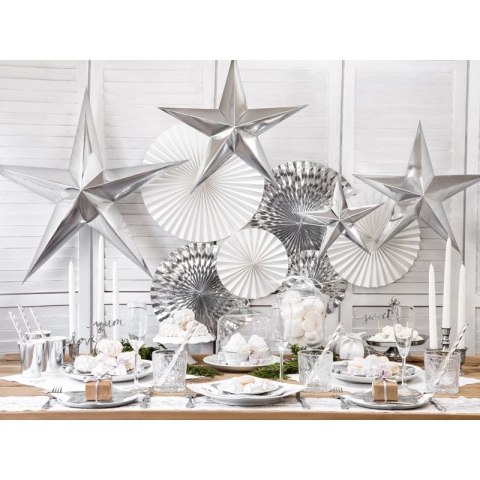 Wstążka Partydeco plastikowa 5x225 [mm x m] srebrny (PRM5-018)