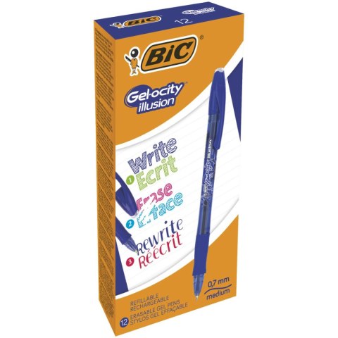Długopis Bic Gelocity Illusion niebieski 0,3mm (943440) Długopis Bic Gelocity Illusion niebieski 0,3mm (943440)