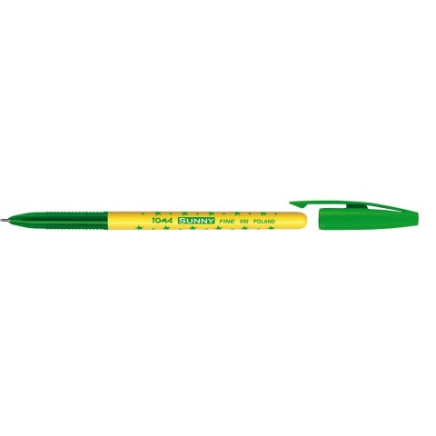 Długopis Toma Sunny gwiazdki zielony 0,7mm (TO-050) Długopis Toma Sunny gwiazdki zielony 0,7mm (TO-050)