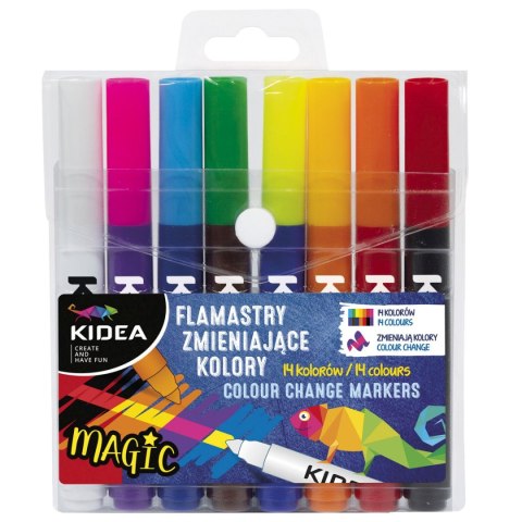 Flamaster Kidea Zmieniające kolor 8 kol. (FZKKA) Flamaster Kidea Zmieniające kolor 8 kol. (FZKKA)