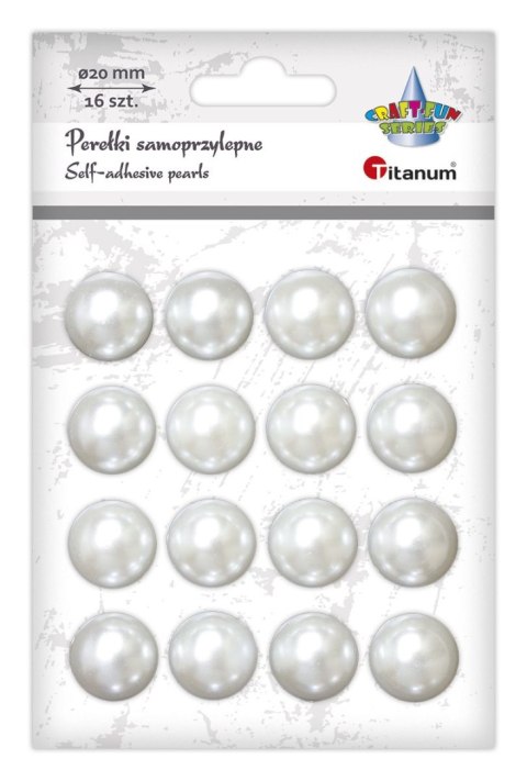 Kryształki Titanum Craft-Fun Series 16 sztuk, 20mm perłowy (23mH03142) Kryształki Titanum Craft-Fun Series 16 sztuk, 20mm perłowy (23mH03142)