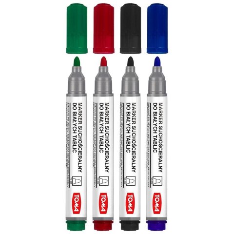 Marker suchościeralny Toma, mix okrągła końcówka Marker suchościeralny Toma, mix okrągła końcówka