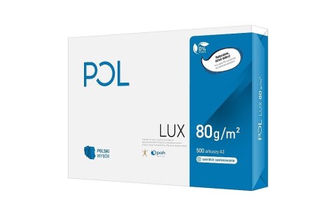 Papier ksero Pol lux A3 biały 500k. 80g Papier ksero Pol lux A3 biały 500k. 80g