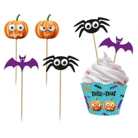 Pikiery Godan Zestaw pikerów i papilotek do muffinek Boo, 6 + 6 szt. (RV-PPBO) Pikiery Godan Zestaw pikerów i papilotek do muffinek Boo, 6 + 6 szt. (RV-PPBO)