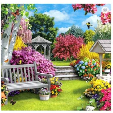 Zestaw kreatywny Norimpex Diamentowa mozaika ogródek z altanką 40x30cm (NO-1007421) Zestaw kreatywny Norimpex Diamentowa mozaika ogródek z altanką 40x30cm (NO-1007421)