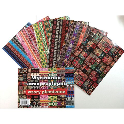 Zeszyt papierów kolorowych Cormoran wzory plemienne A4 Zeszyt papierów kolorowych Cormoran wzory plemienne A4