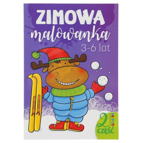 Książeczka edukacyjna Literka Zimowa malowanka część 2 Książeczka edukacyjna Literka Zimowa malowanka część 2