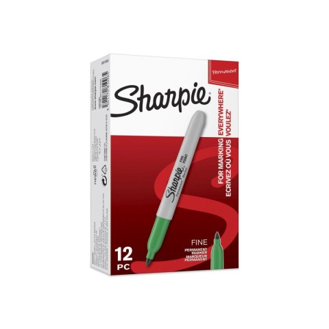 Marker permanentny Paper Mate fine, zielony okrągła końcówka (S0810960) Marker permanentny Paper Mate fine, zielony okrągła końcówka (S0810960)