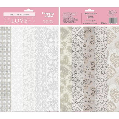Papier ozdobny Happy Color A4 mix (HA 7712 2029-L9) Papier ozdobny Happy Color A4 mix (HA 7712 2029-L9)