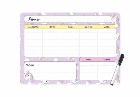 Podkład na biurko Biurfol Unicorn Planer magnetyczny tygodniowy mix (PM-02-05) Podkład na biurko Biurfol Unicorn Planer magnetyczny tygodniowy mix (PM-02-05)