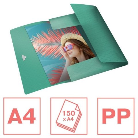 Teczka plastikowa na gumkę Colour Breeze A4 zielony Esselte (626223) Teczka plastikowa na gumkę Colour Breeze A4 zielony Esselte (626223)