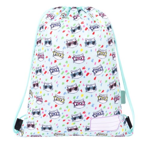 Worek na buty Bambino My Little Friend Kitty MINT 5903235668777 Worek na buty Bambino My Little Friend Kitty MINT 5903235668777