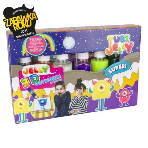 Zestaw kreatywny Tuban Tubi Jelly 6 kolorów Potworki (TU3324) Zestaw kreatywny Tuban Tubi Jelly 6 kolorów Potworki (TU3324)
