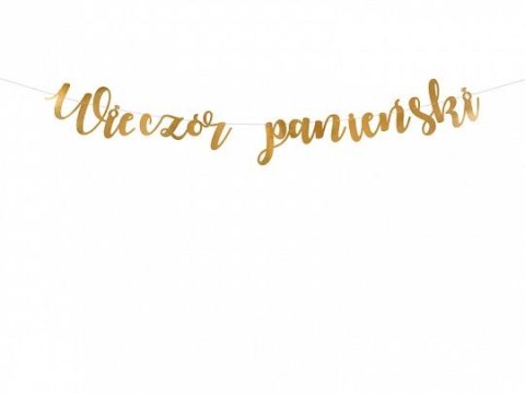 Baner Partydeco Baner Wieczór panieński, złoty, 150x21,5cm (GRL87-019M) Baner Partydeco Baner Wieczór panieński, złoty, 150x21,5cm (GRL87-019M)