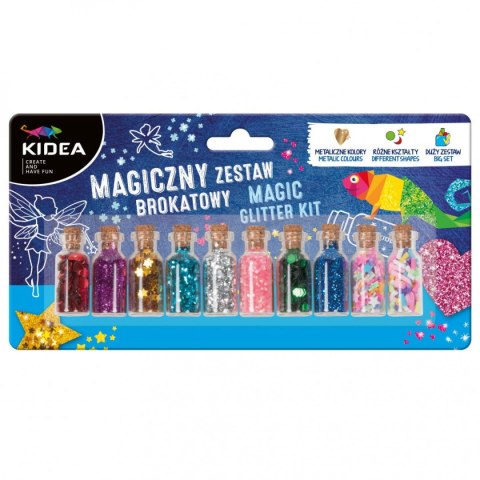 Brokat Kidea MAGICZNY ZESTAW BROKATOWY kolor: mix 10 kolor. (MZBKA) Brokat Kidea MAGICZNY ZESTAW BROKATOWY kolor: mix 10 kolor. (MZBKA)