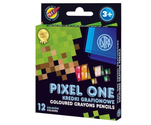 Kredki świecowe Astrakids GRAFIONOWE 12 kol. (316121007) Kredki świecowe Astrakids GRAFIONOWE 12 kol. (316121007)