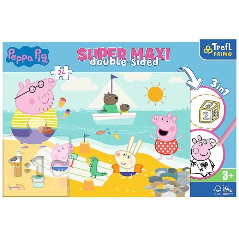 Puzzle Trefl Peppa Pig Super maxi Radosny dzień Peppy 24 el. (41010) Puzzle Trefl Peppa Pig Super maxi Radosny dzień Peppy 24 el. (41010)