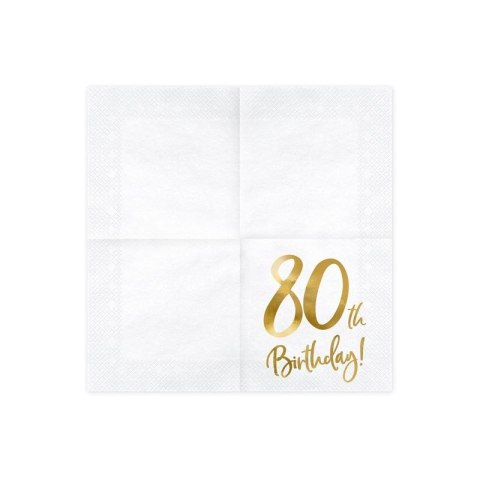 Serwetki Partydeco 70 urodziny 16,5 x 16,5 cm.(1 op. / 20 szt.) (SP33-77-80-008) Serwetki Partydeco 70 urodziny 16,5 x 16,5 cm.(1 op. / 20 szt.) (SP33-77-80-008)