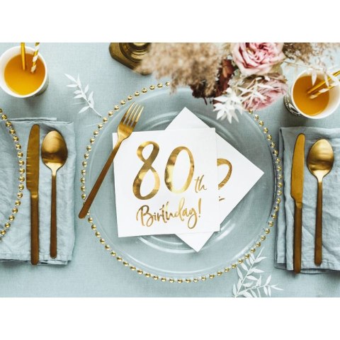 Serwetki Partydeco 70 urodziny 16,5 x 16,5 cm.(1 op. / 20 szt.) (SP33-77-80-008) Serwetki Partydeco 70 urodziny 16,5 x 16,5 cm.(1 op. / 20 szt.) (SP33-77-80-008)