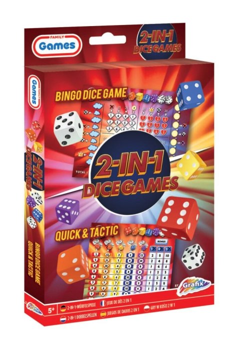 Gra logiczna Grafix 2w1 kości i bingo (300065) Gra logiczna Grafix 2w1 kości i bingo (300065)