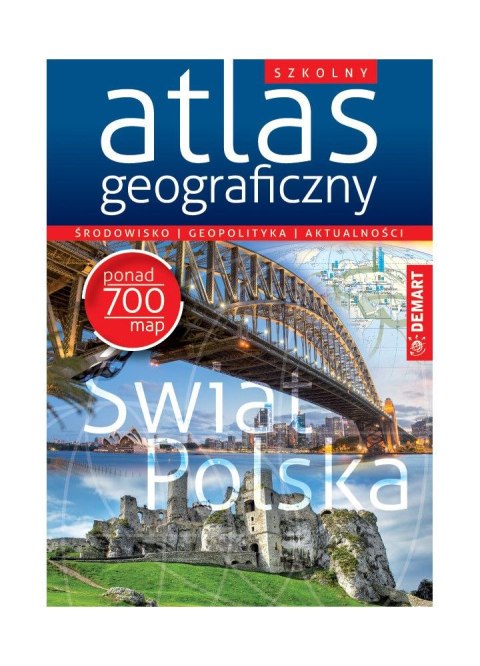 Książeczka edukacyjna Demart geograficzny Atlas Książeczka edukacyjna Demart geograficzny Atlas