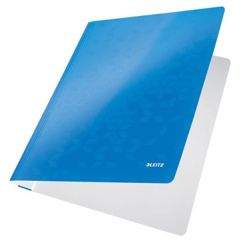 Skoroszyt Leitz WOW A4 niebieski metaliczny karton 80g (30010036) Skoroszyt Leitz WOW A4 niebieski metaliczny karton 80g (30010036)