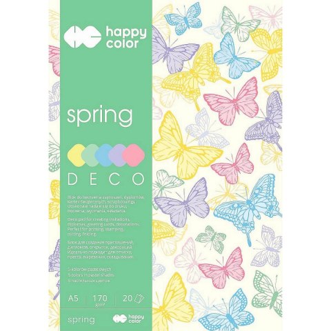 Zeszyt papierów kolorowych Happy Color A5 170g 20k (3817 1520-110) Zeszyt papierów kolorowych Happy Color A5 170g 20k (3817 1520-110)