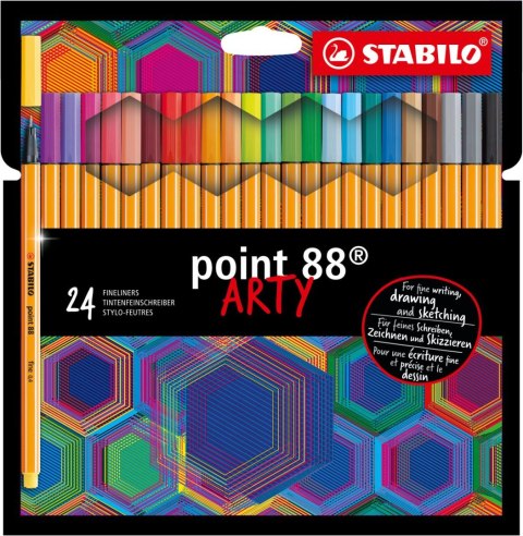 Cienkopis Stabilo point 88 ARTY, mix 0,4mm 24kol. (8824/1-20) Cienkopis Stabilo point 88 ARTY, mix 0,4mm 24kol. (8824/1-20)