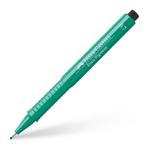 Cienkopis kreślarski Faber Castell Ecco Pigment, zielony 0,7mm (166763) Cienkopis kreślarski Faber Castell Ecco Pigment, zielony 0,7mm (166763)