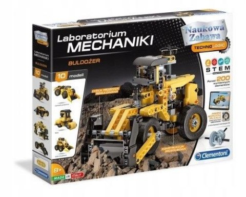 Klocki konstrukcyjne Clementoni Laboratorium Mechaniki Buldożer (CLM50633) Klocki konstrukcyjne Clementoni Laboratorium Mechaniki Buldożer (CLM50633)