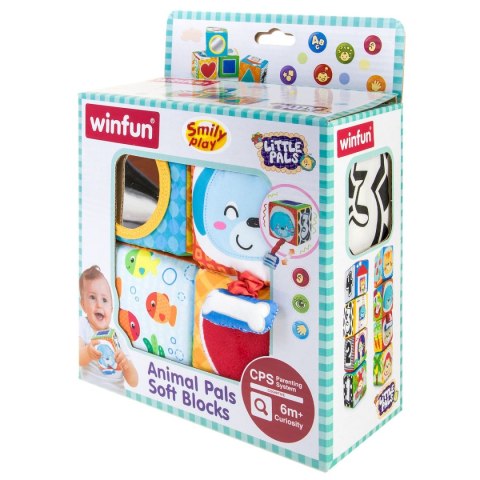 Klocki pozostałe Smily Play miękkie zwierzęta dla malucha (000178) Klocki pozostałe Smily Play miękkie zwierzęta dla malucha (000178)