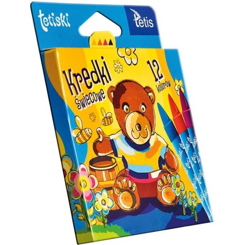 Kredki świecowe Tetis Tetiski 12 kol. (KT015-AB) Kredki świecowe Tetis Tetiski 12 kol. (KT015-AB)