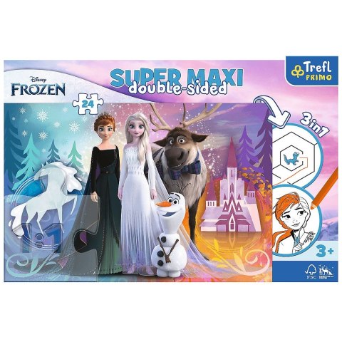 Puzzle Trefl Frozen 2 Super maxi Wesoły Świat Krainy Lodu 24 el. (41000) Puzzle Trefl Frozen 2 Super maxi Wesoły Świat Krainy Lodu 24 el. (41000)