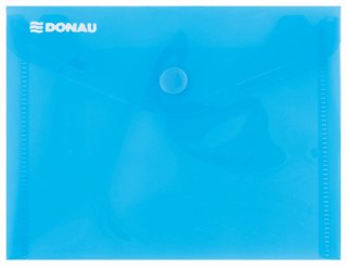 Teczka plastikowa na guzik A7 niebieski Donau