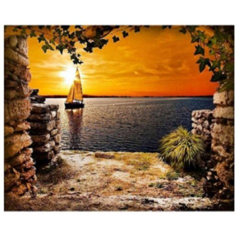 Zestaw kreatywny Norimpex Diamentowa mozaika jezioro za ruinami 40x30cm (NO-1007423) Zestaw kreatywny Norimpex Diamentowa mozaika jezioro za ruinami 40x30cm (NO-1007423)