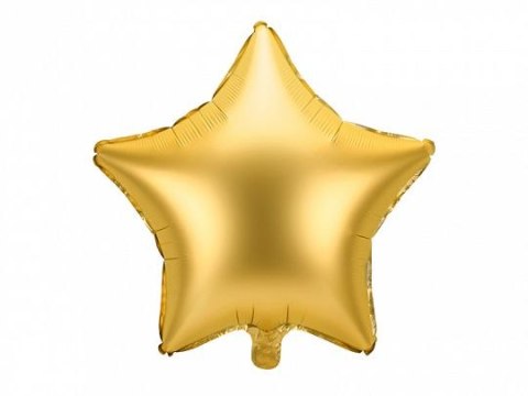 Balon foliowy Partydeco Gwiazdka, 48cm złoty 19cal (FB3S-019) Balon foliowy Partydeco Gwiazdka, 48cm złoty 19cal (FB3S-019)