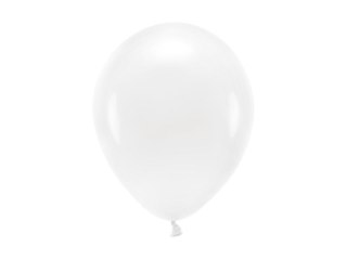 Balon gumowy Partydeco Pastel Eco Balloons biały 260mm (ECO26P-008)