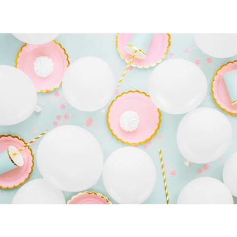 Balon gumowy Partydeco Pastel Eco Balloons biały 260mm (ECO26P-008)