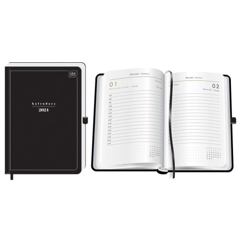 Kalendarz książkowy (terminarz) 5902277338044 Interdruk MAT+UV A5/384 A5 (Black) Kalendarz książkowy (terminarz) 5902277338044 Interdruk MAT+UV A5/384 A5 (Black)