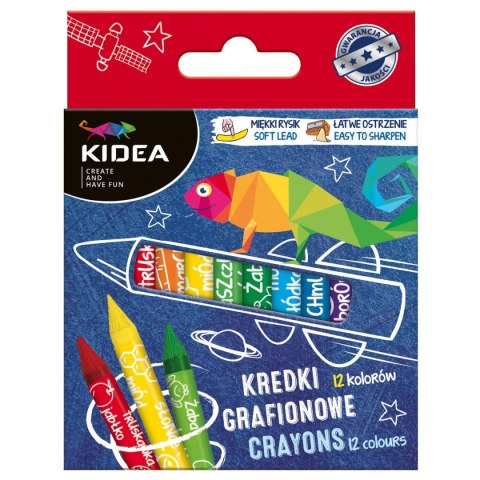 Kredki ołówkowe Derform 12 kol. (KG12KA) Kredki ołówkowe Derform 12 kol. (KG12KA)