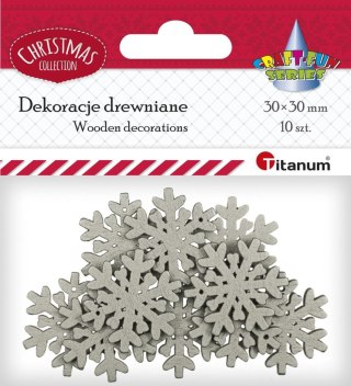 Ozdoba drewniana Titanum Craft-Fun Series Śnieżynki (WDC855)