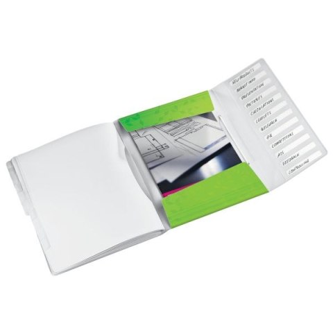 Teczka z przegródkami Leitz WOW A4 kolor: zielony 12 przegródek (46340054) Teczka z przegródkami Leitz WOW A4 kolor: zielony 12 przegródek (46340054)