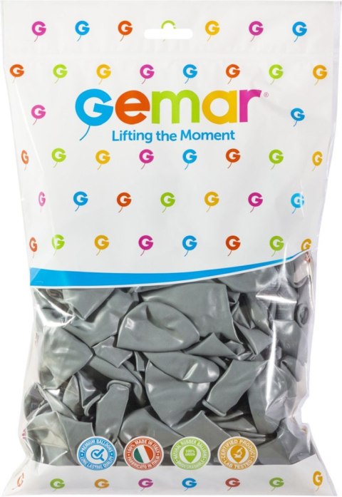 Balon gumowy Godan pastel 100 szt. szary 10cal (G90/70)