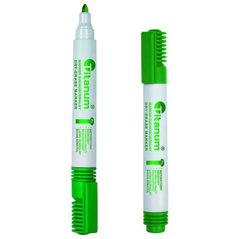 Marker suchościeralny Titanum, zielony 3,0mm okrągła końcówka (BY1026-02) Marker suchościeralny Titanum, zielony 3,0mm okrągła końcówka (BY1026-02)